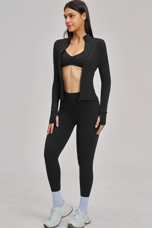 The Swoon Jacket Sports Bra Leggings 3-Piece Set