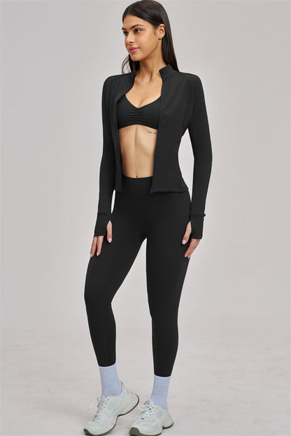 The Swoon Jacket Sports Bra Leggings 3-Piece Set