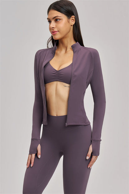 The Swoon Jacket Sports Bra Leggings 3-Piece Set