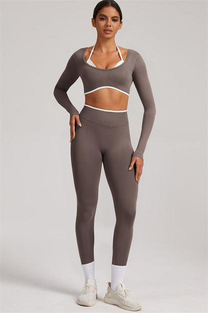 The Elevate New Long Sleeve Crop top