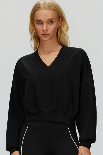 The Whisper V-Neck Hoodie