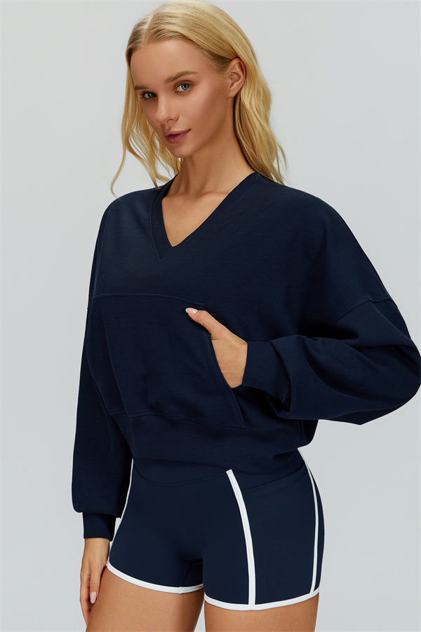The Whisper V-Neck Hoodie