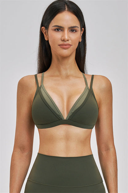 The New Seraphine Layered V Sports Bra Shorts 2-Piece Set