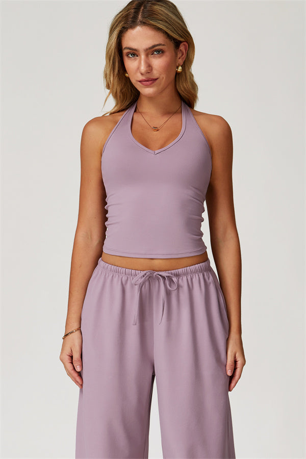 The Sprint Halter Tank Top Sweatpants 2-Piece Set