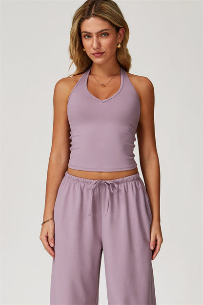 The Sprint Halter Tank Top Sweatpants 2-Piece Set