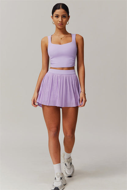 The Balance Crop Top Tennis Skirt 2-Piece Set