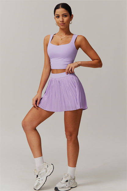 The Balance Crop Top Tennis Skirt 2-Piece Set