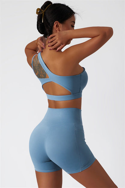 The Blissful Rose Sports Bra Shorts 2-Piece Set