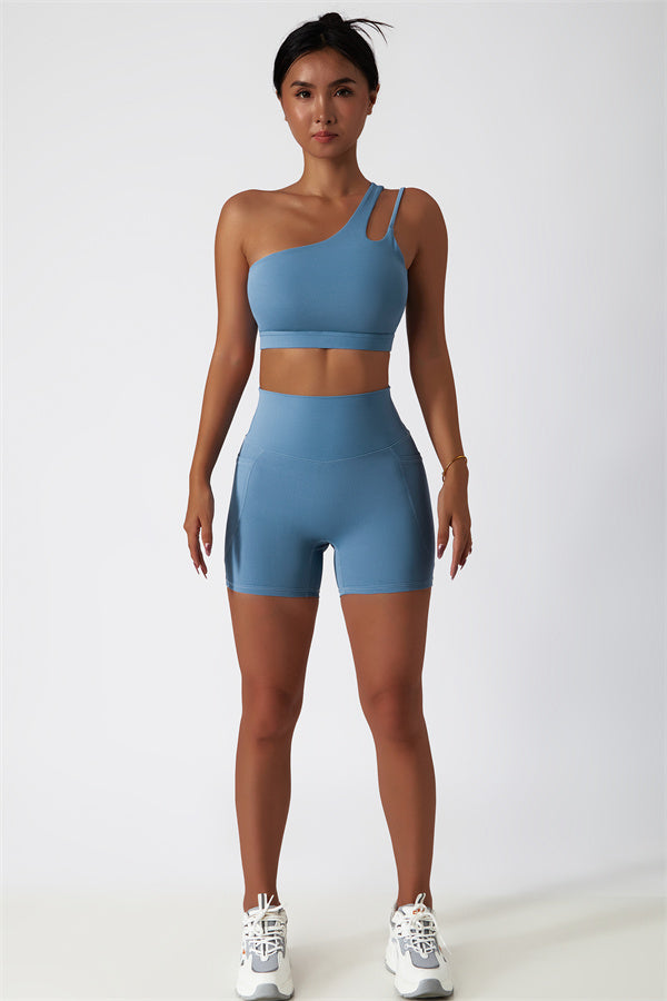 The Blissful Rose Sports Bra Shorts 2-Piece Set