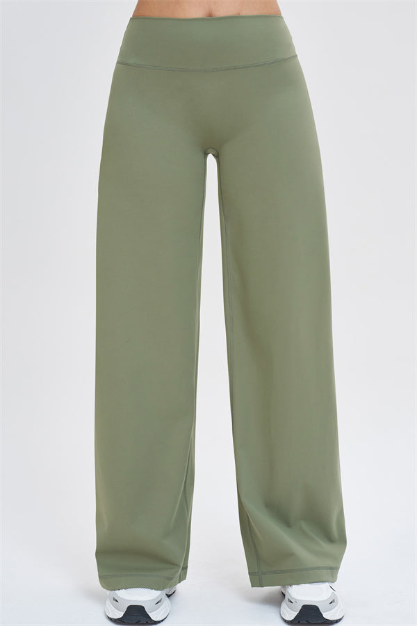 The Stride Crop Top Straight Leg Pants 2-Piece Set