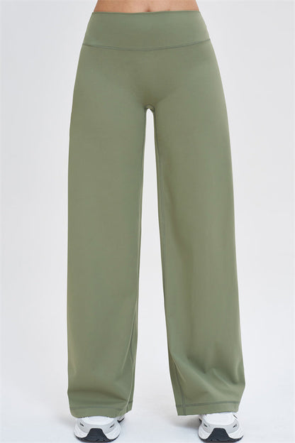 The Stride Crop Top Straight Leg Pants 2-Piece Set