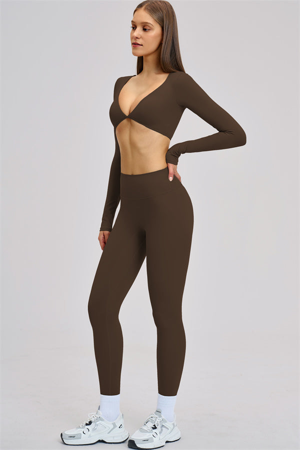 The Zestful Long Sleeve Crop Top