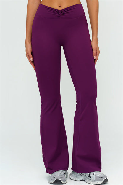 The Lushness Y-Back Sports Bra Flared Leggings 2-Piece Set