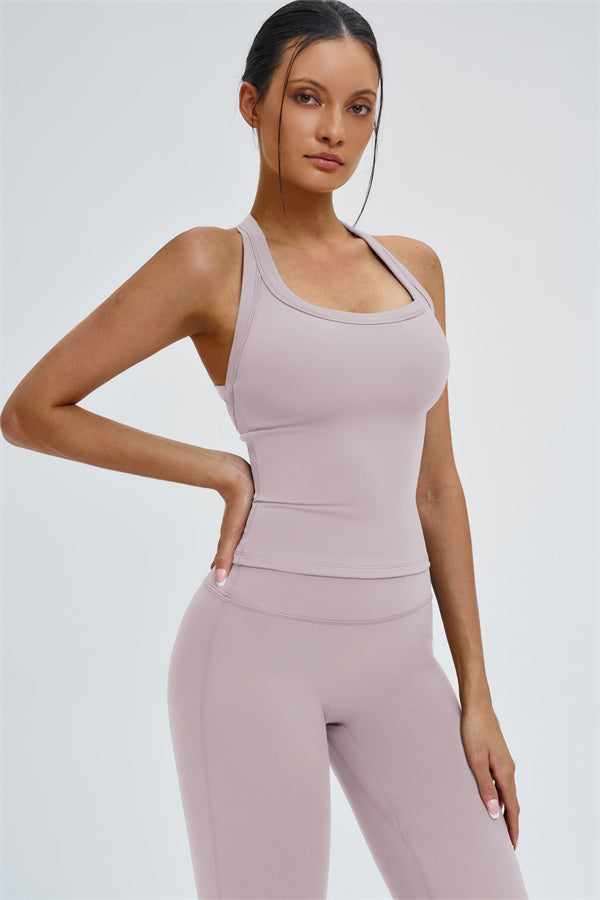 The Slate Y-Back Top