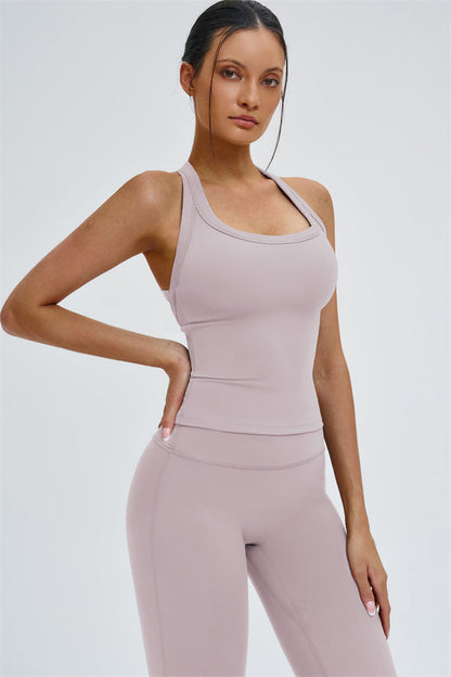 The Slate Y-Back Top