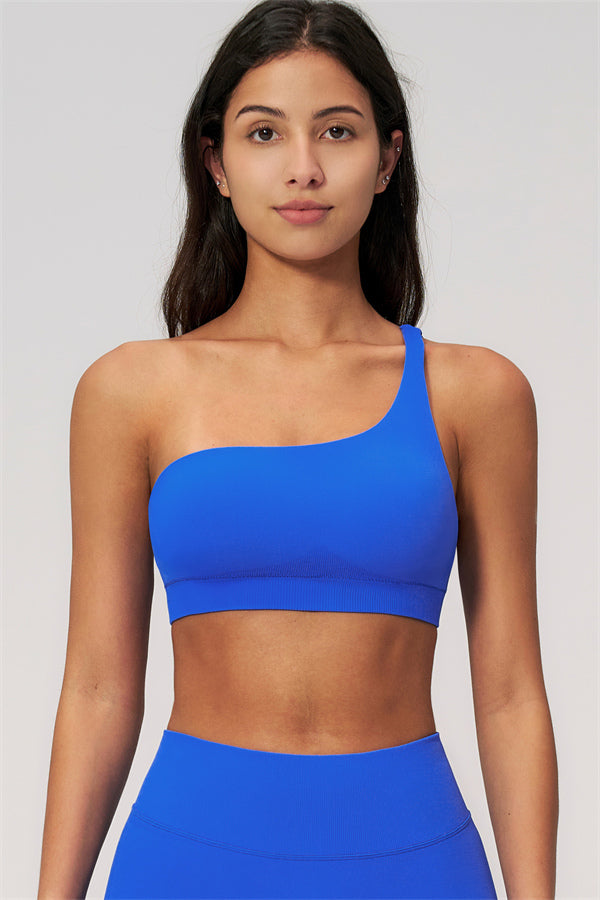 The Empower One-Shoulder Sports Bra