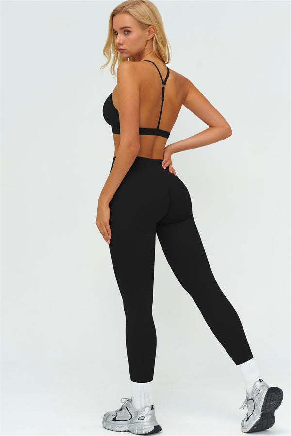 The Lushness Y-Back Sports Bra Leggings 2-Piece Set