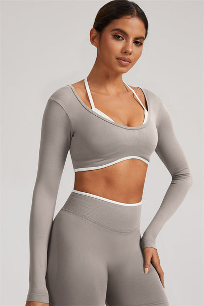The Elevate New Long Sleeve Crop top