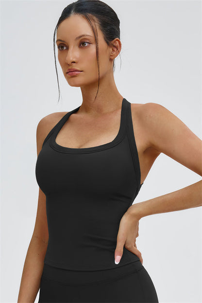 The Slate Y-Back Top