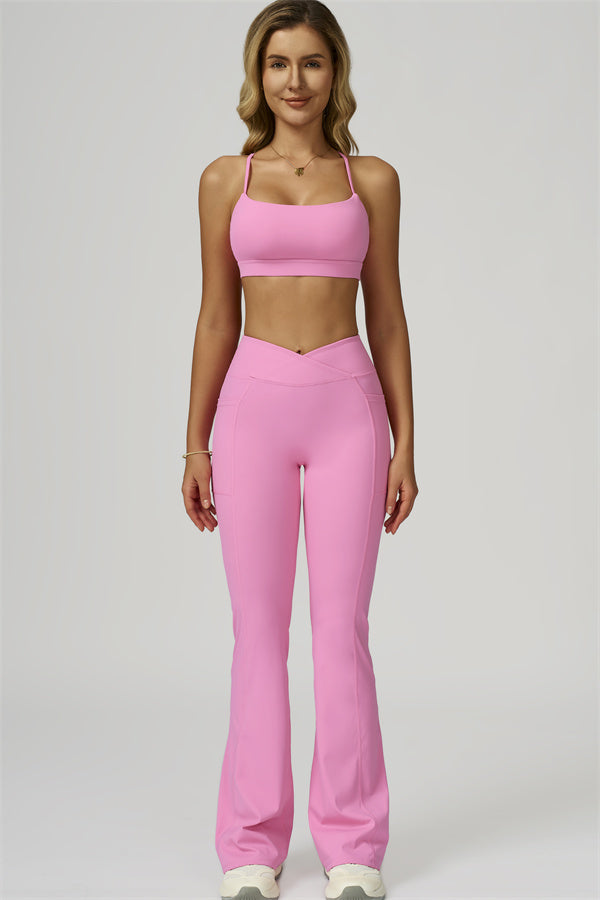 The Flourish Sports Bra Flared Leggings 2-Piece Set