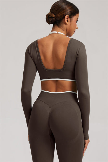 The Elevate Long Sleeve Crop top Leggings 2-Piece Set