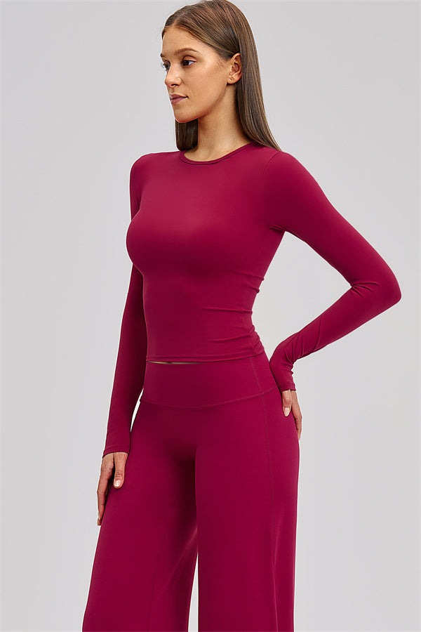 The Dynamic Long Sleeve T-shirt Straight Leg Pants 2-Piece Set