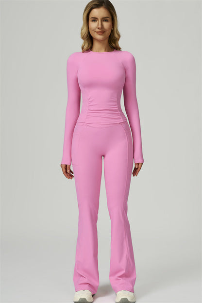 The FlexFit Active Top Flared Leggings 2-Piece Set