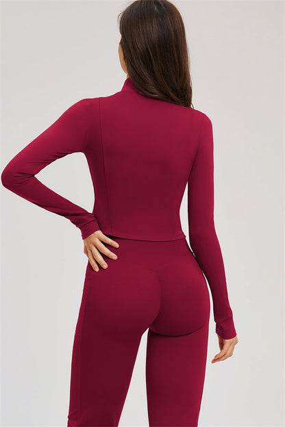 The Sizzle Zip Jacket Flared Leggings 2-Piece Set