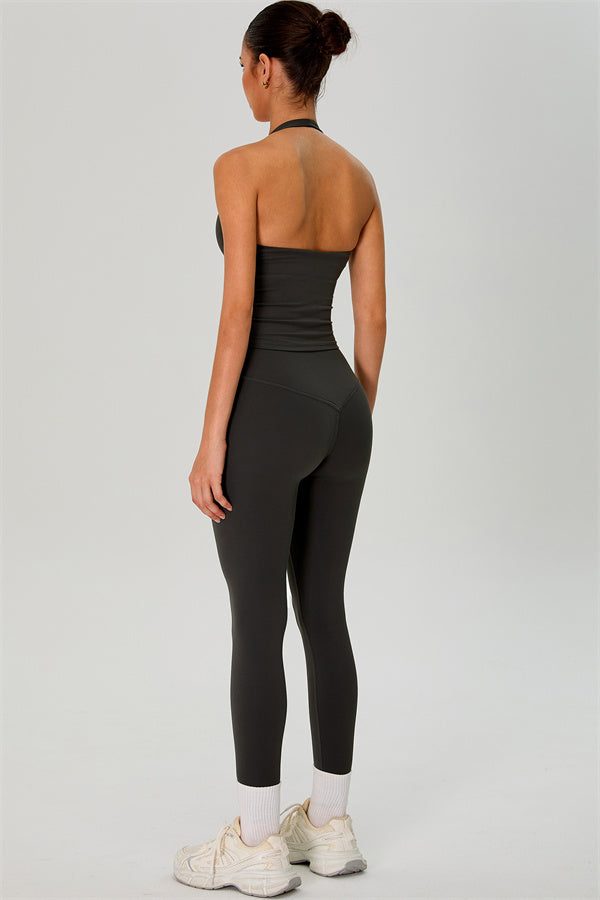 The Solid Halter Tank Top