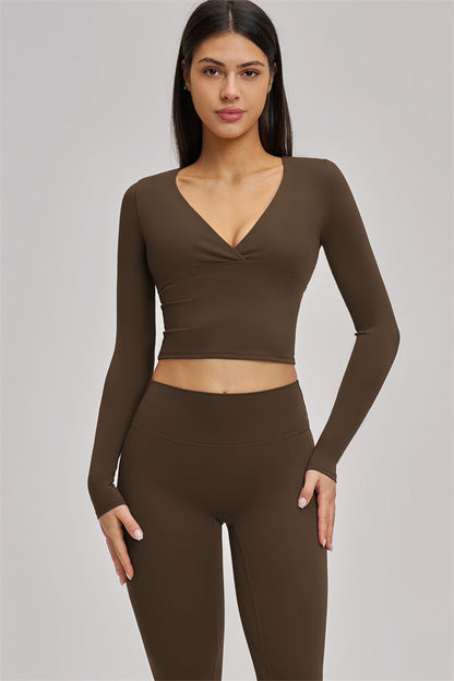 The Swoon Long Sleeve Crop top Leggings 2-Piece Set