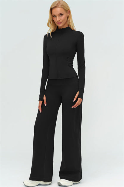 The Twirl Zip Jacket New Straight Leg Pants 2-Piece Set