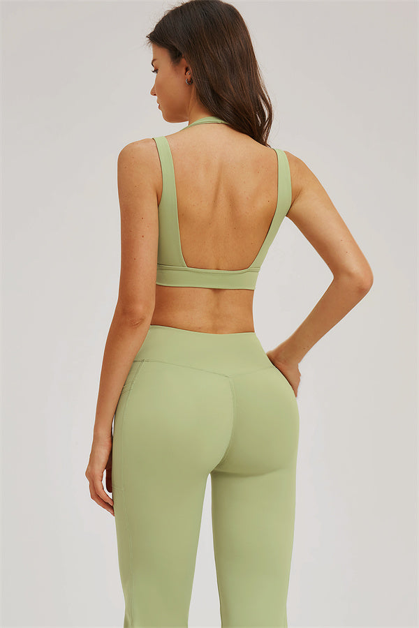 The Sizzle Sports Bra Flared Leggings 2-Piece Set