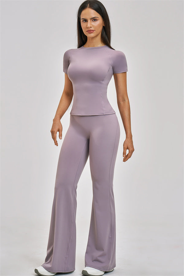 The Zenith T-shirt Flared Leggings 2-Piece Set