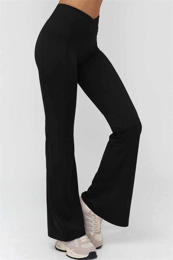 The BoldFit Crop Top Flared Leggings 2-Piece Set