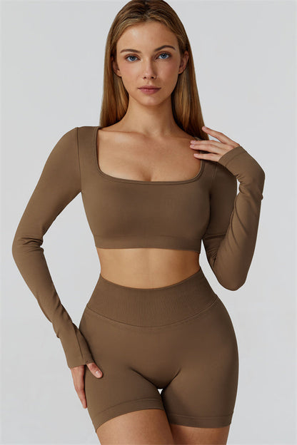 The Reign Long Sleeve Crop Top