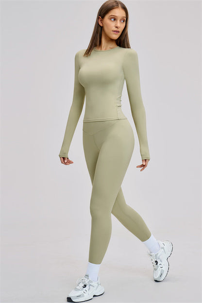 The Dynamic Long Sleeve T-shirt Leggings 2-Piece Set