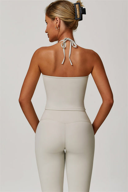 The Surge Halter Crop Top Leggings 2-Piece Set