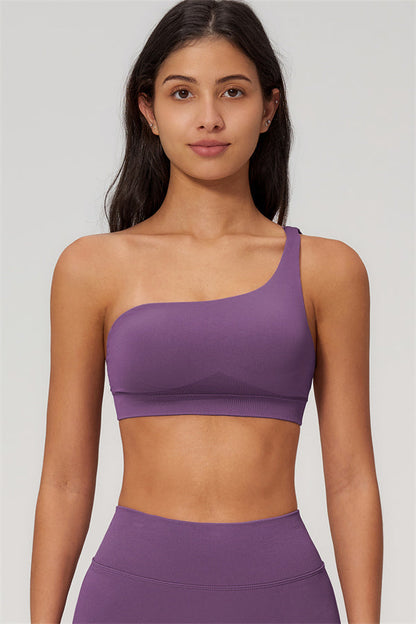 The Empower One-Shoulder Sports Bra