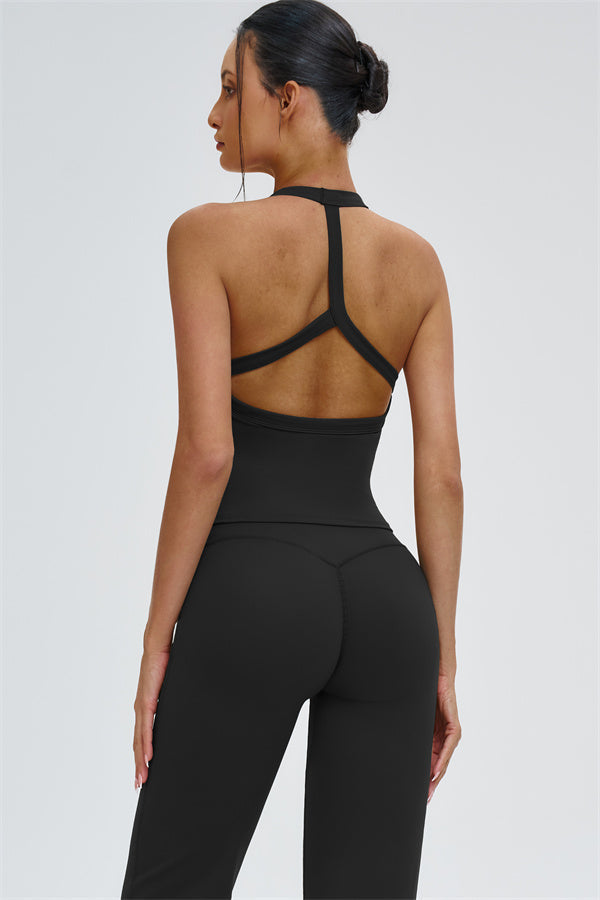 The Slate Y-Back Top