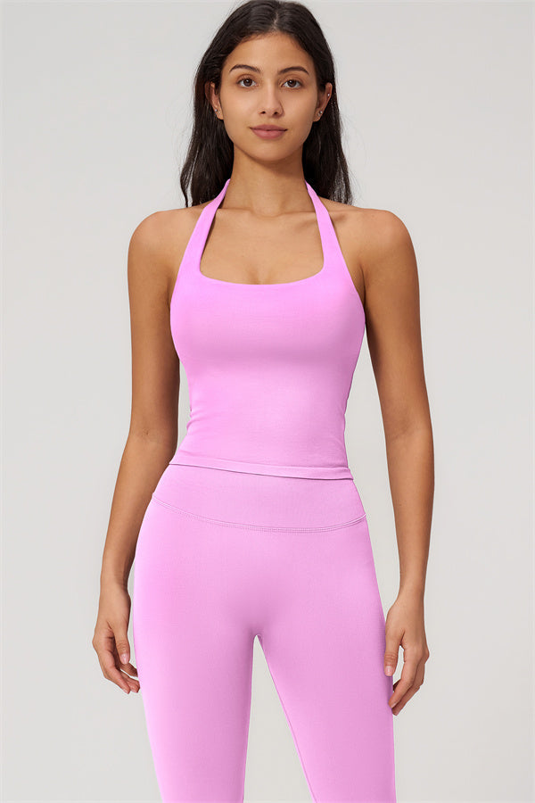 The Empower Halter Crop Top Leggings 2-Piece Set