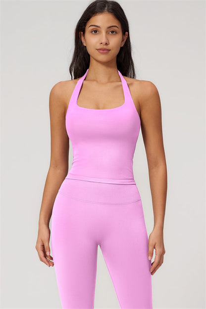 The Empower Halter Crop Top Leggings 2-Piece Set