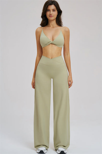 The Mosaic Sports Bra Straight Leg Pants 2-Piece Set