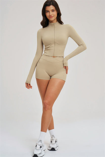 The Sizzle Zip Jacket Shorts 2-Piece Set
