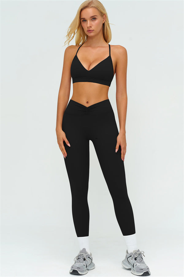 The Lushness Y-Back Sports Bra Leggings 2-Piece Set
