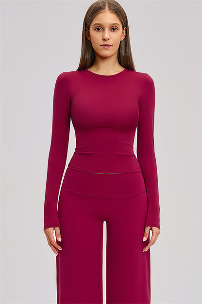 The Dynamic Long Sleeve T-shirt Straight Leg Pants 2-Piece Set