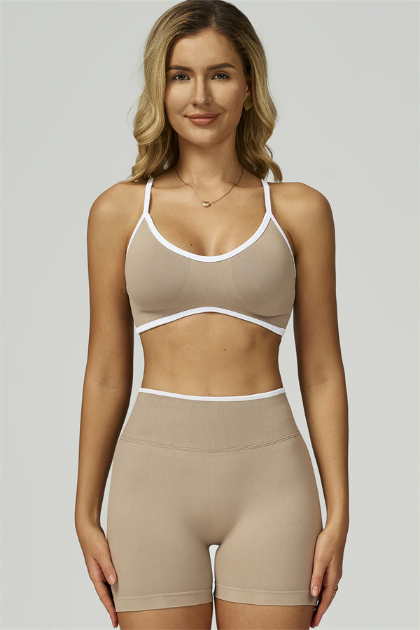 The Prime Line Sports Bra Shorts 2-Piece Set