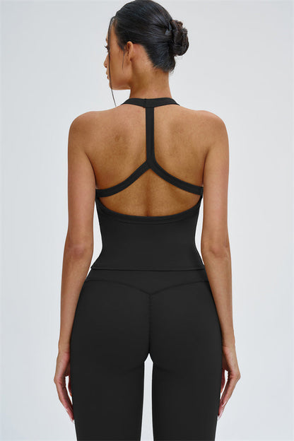 The Slate Y-Back Top