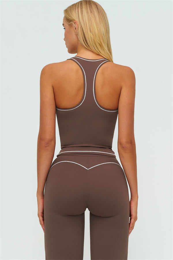 The Amara Crop Top Flared Leggings 2-Piece Set