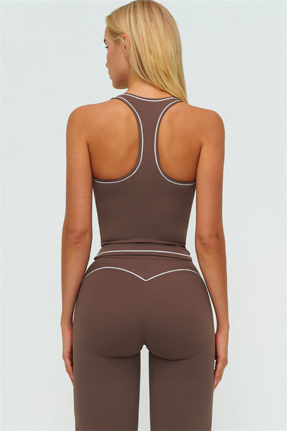 The Amara Crop Top Flared Leggings 2-Piece Set