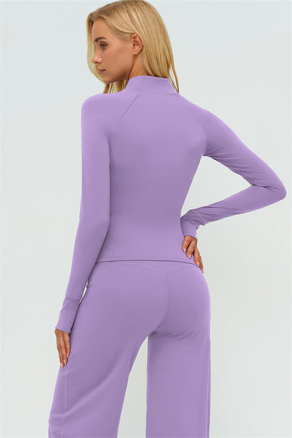 The Twirl Zip Jacket Sports Bra New Straight Leg Pants 3-Piece Set